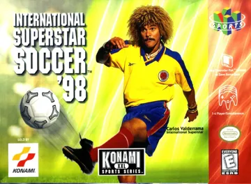 International Superstar Soccer '98 (USA) box cover front